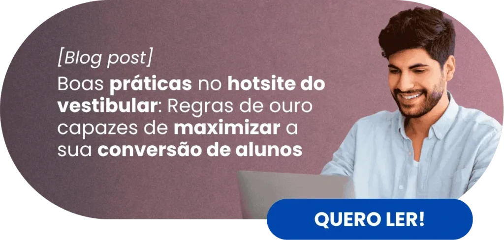 Boas práticas no hotsite do vestibular - Rubeus