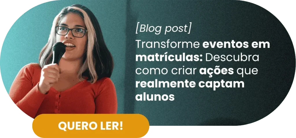 Eventos para captação de alunos - Rubeus