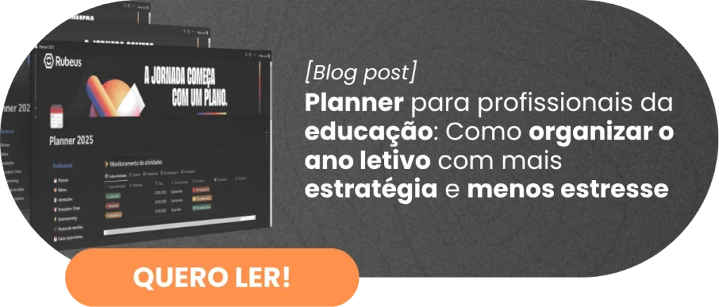Planner para profissionais da educação - Rubeus