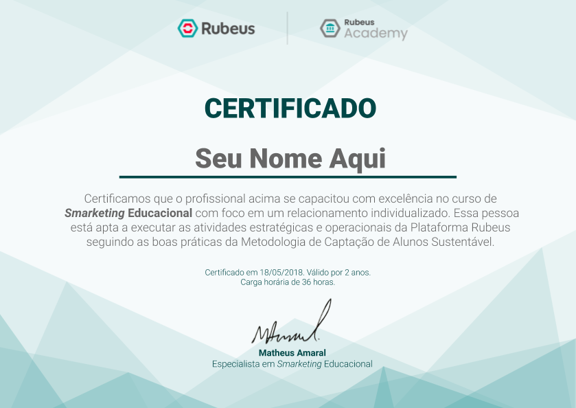 [Modelo] Certificação Rubeus Academy