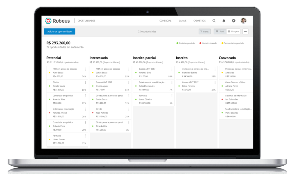 Plataforma de CRM Rubeus Processos