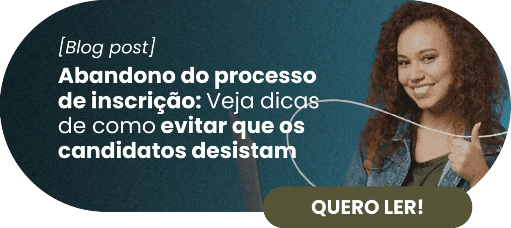Abandono do processo de inscrição - Rubeus