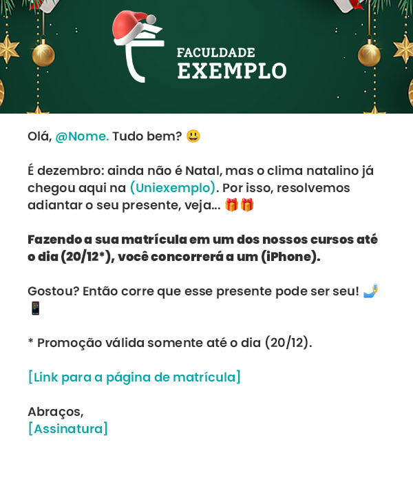 5 modelos natalinos de e-mail para IEs para você se inspirar neste ano - Rubeus