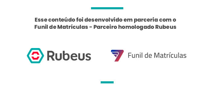 Parceria de conteúdo - Rubeus + Funil de Matrículas 