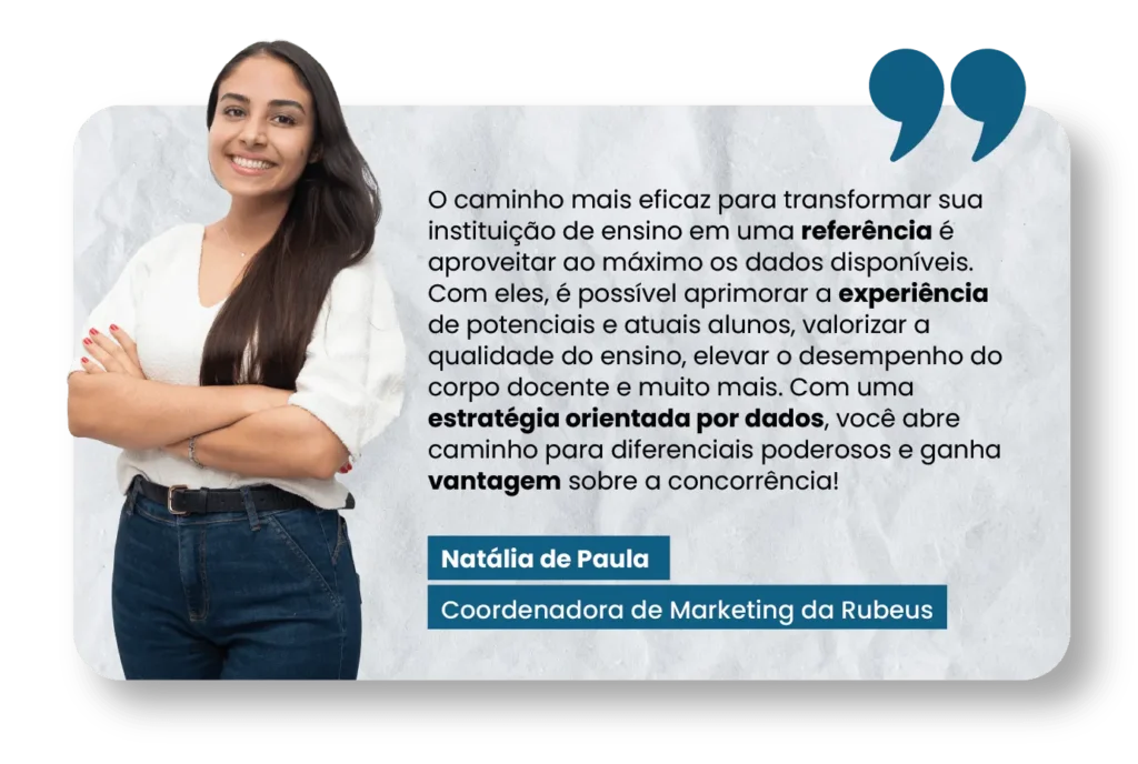 Frase Natália - Rubeus - Marketing analytics para captar alunos