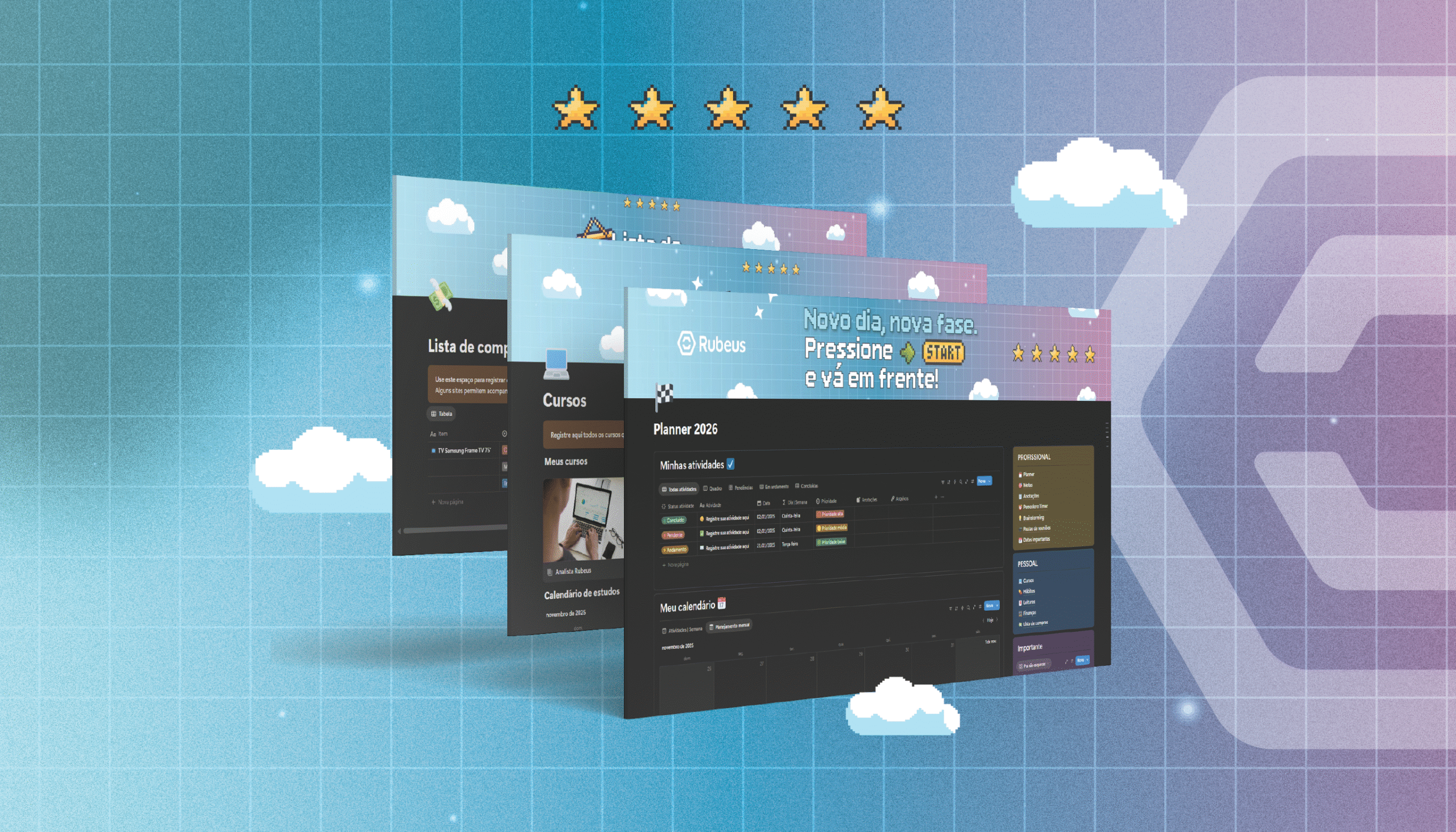 Planner para profissionais da educação: comece 2026 com o pé direito! - Rubeus