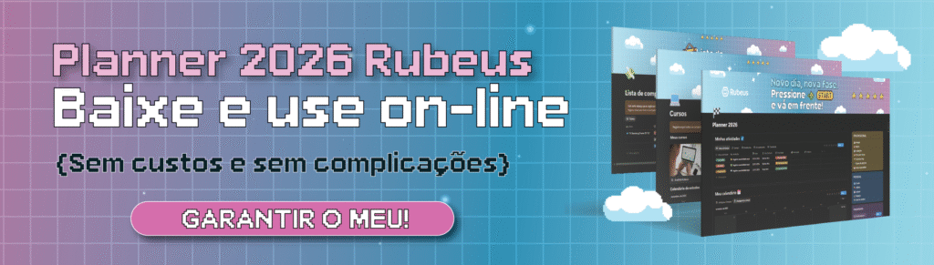 Planner para profissionais da educação: comece 2026 com o pé direito! - Rubeus